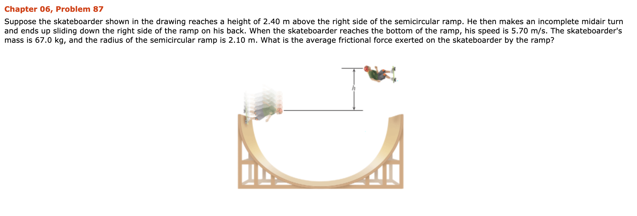Solved Suppose the skateboarder shown in the drawing reaches