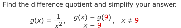 Solved Find The Difference Quotient And Simplify Your