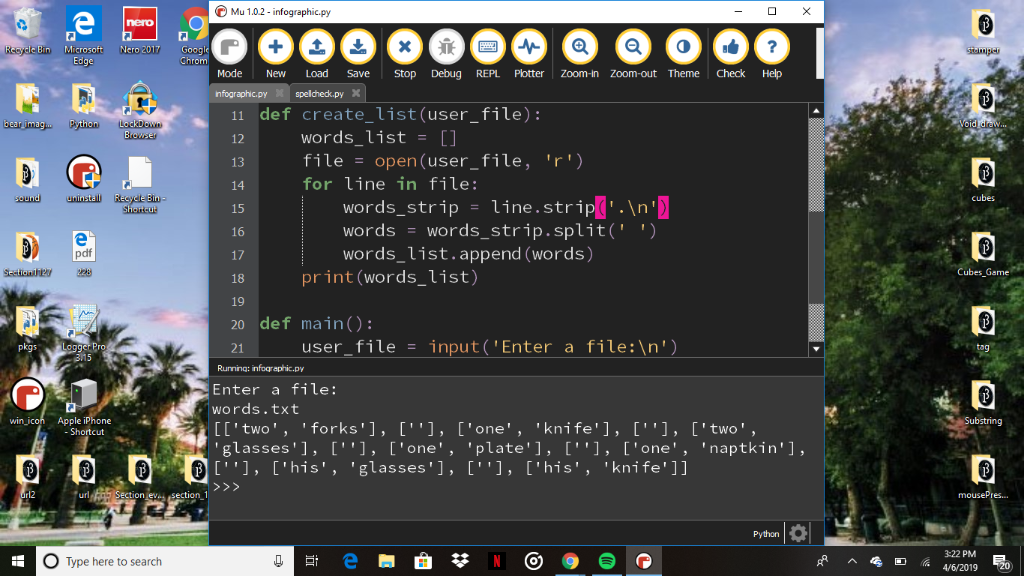 Solved PYTHON with MU Editor If your input text file is | Chegg.com