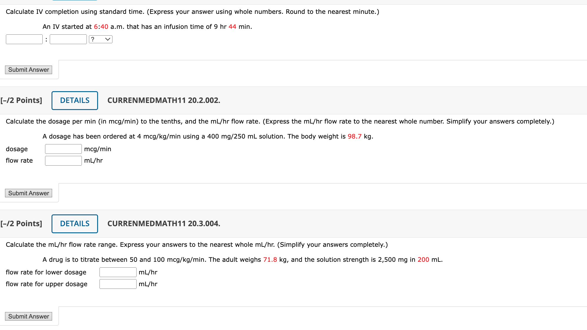 Solved Calculate the flow rate in gtt/min. A volume of 180 | Chegg.com