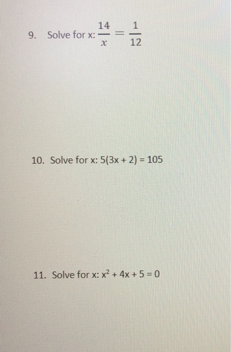 solved-14-1-solve-for-x-x-12-10-solve-for-x-5-3x-2-chegg