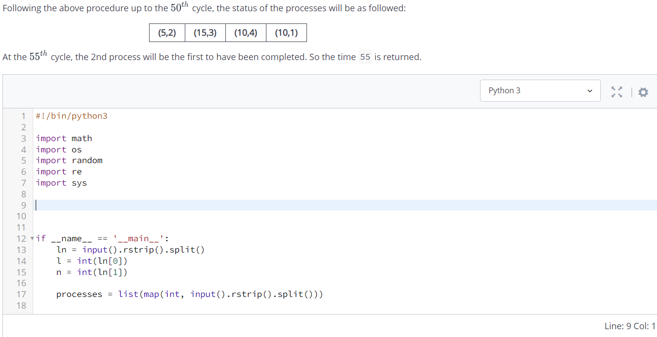 Solved A processor is given a lineup of n processes to | Chegg.com