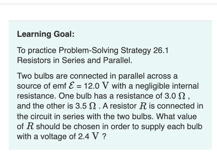 Solved Learning Goal: To practice Problem Solving Strategy | Chegg.com
