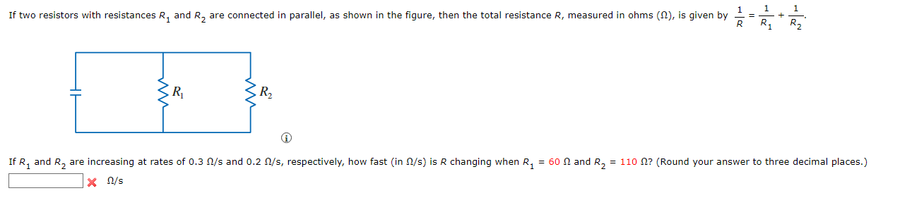 Solved If Two Resistors With Resistances R1 And R2 Are | Chegg.com