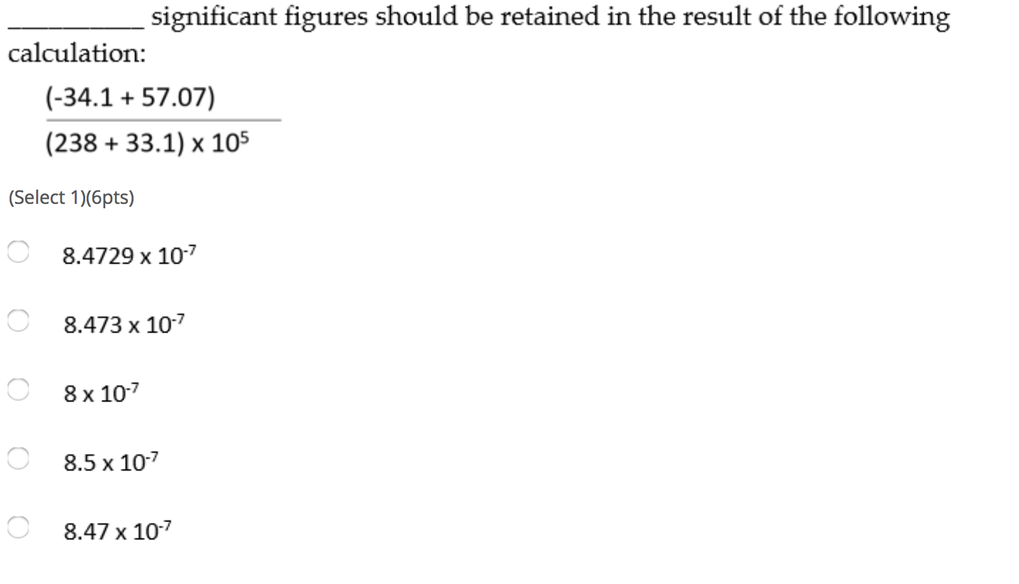 Solved significant figures should be retained in the result