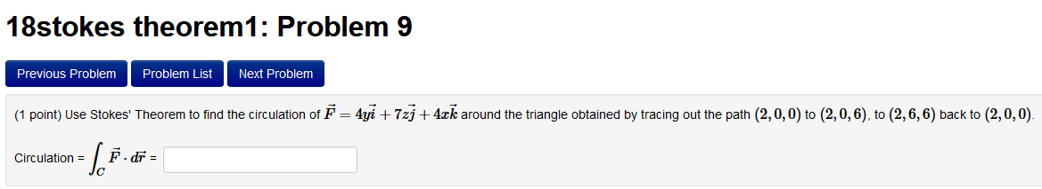 Solving Stokes First Problem Solved 18stokes theorem1: Problem 9 Previous Problem Problem | Chegg.com