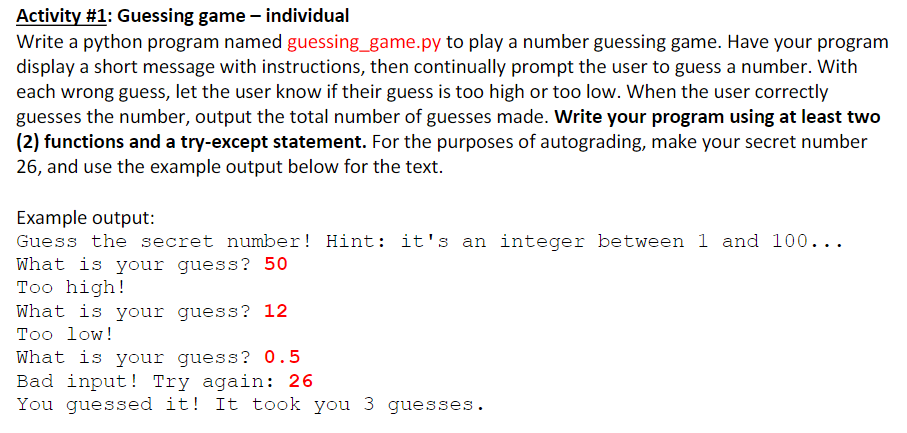 Solved ***USE PYTHON ***USE AT LEAST 2 FUNCTIONS *** USE A | Chegg.com