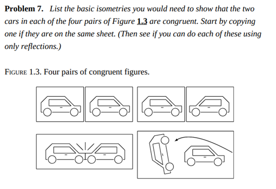 Solved Problem 7. List the basic isometries you would need | Chegg.com