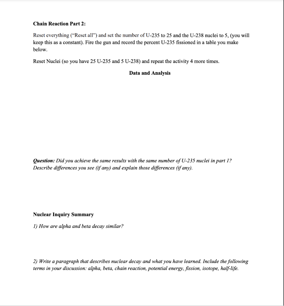 Solved Chain Reaction Part 2 Reset everything ("Reset all")