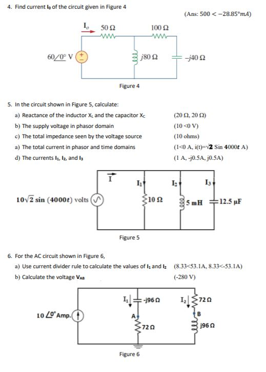 Solved 4. Find current le of the circuit given in Figure 4 | Chegg.com