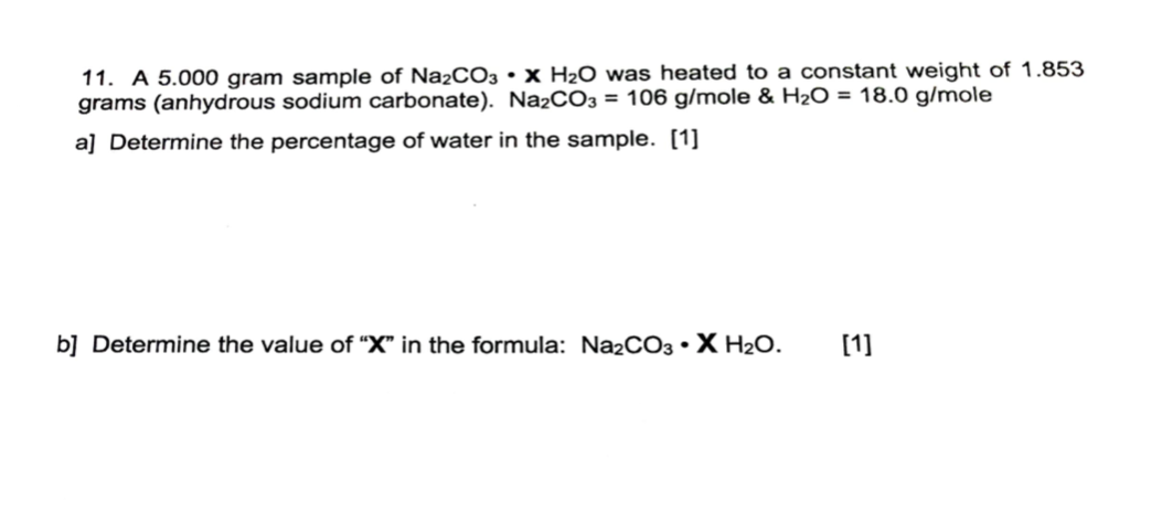 formula of anhydrous sodium carbonate