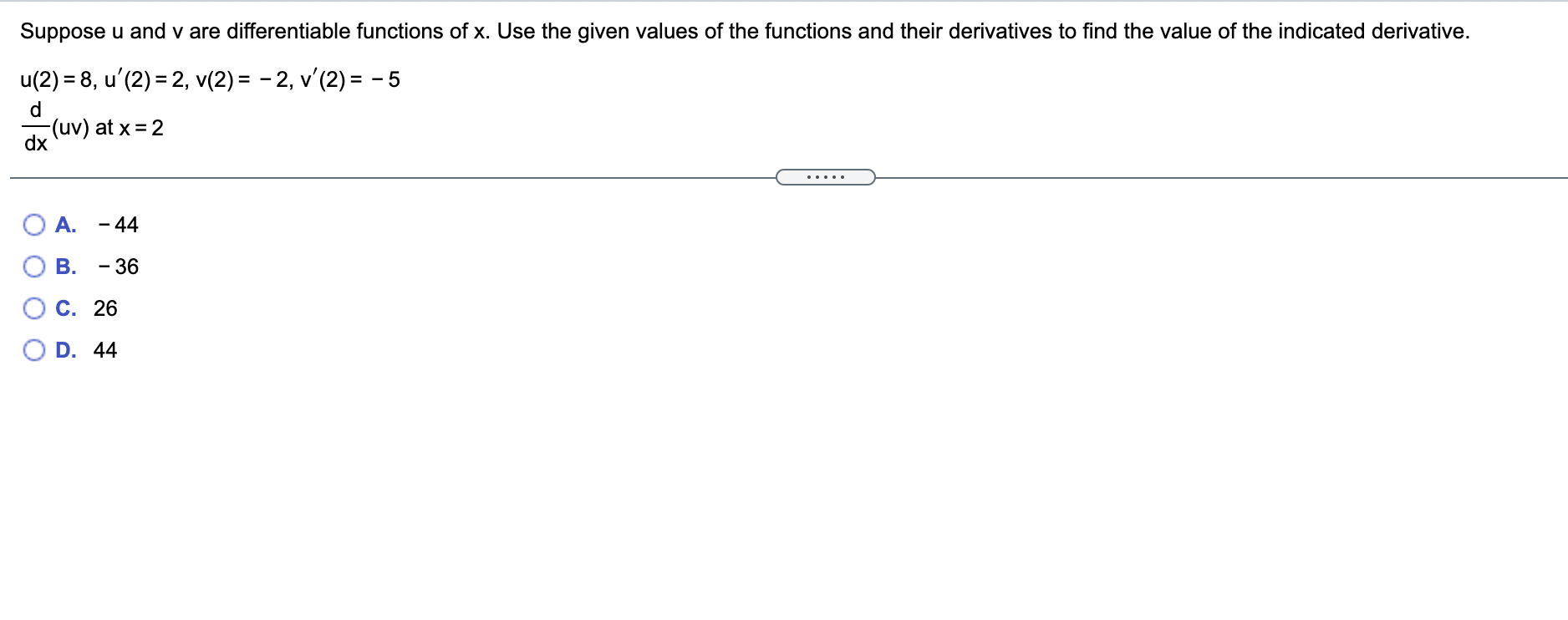 Solved Suppose U And V Are Differentiable Functions Of X. | Chegg.com