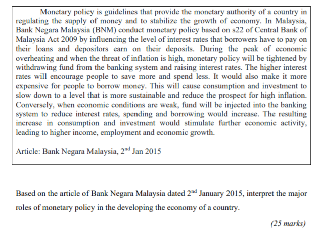 Solved Monetary Policy Is Guidelines That Provide The Chegg Com