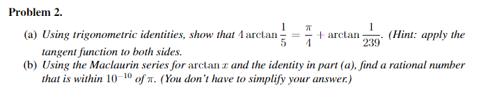 Solved Problem 2. (a) Using trigonometric identities, show | Chegg.com