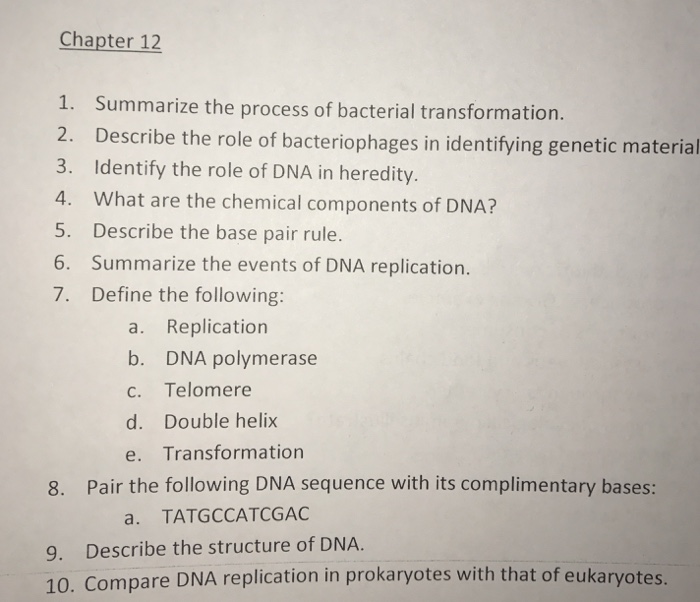 Solved Summarize the process of bacterial transformation. | Chegg.com