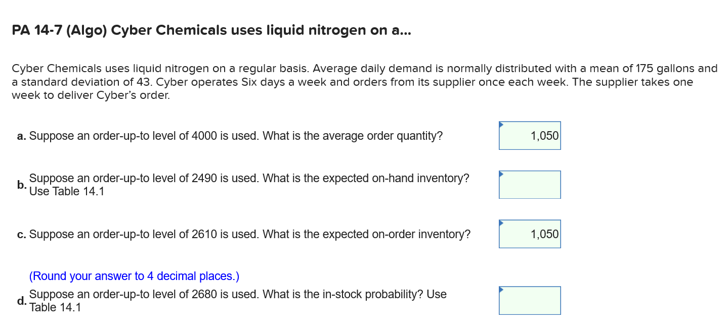 Pa 14 7 Algo Cyber Chemicals Uses Liquid Nitrogen Chegg Com