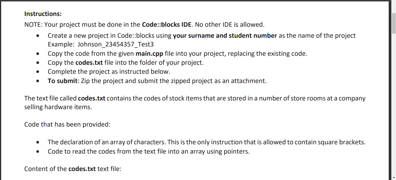Creating a new project - Code::Blocks