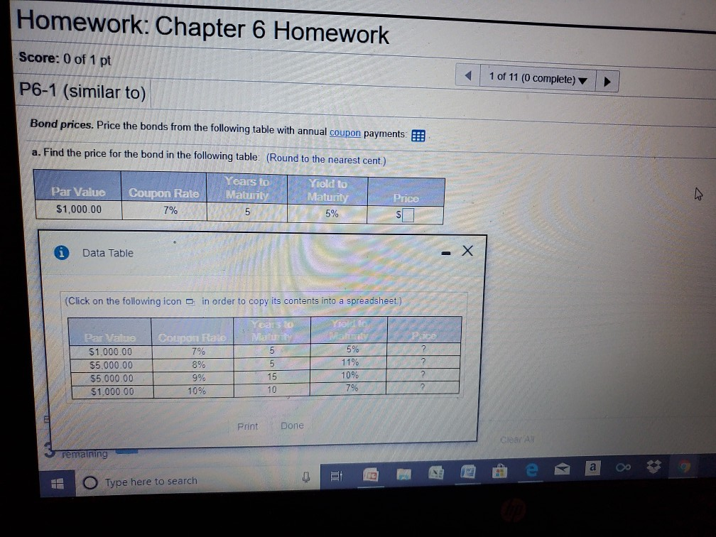 Solved Homework: Chapter 6 Homework Score: 0 of 1 pt 1 of 11 | Chegg.com