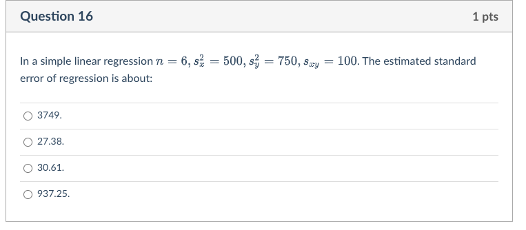 Solved In a simple linear regression | Chegg.com