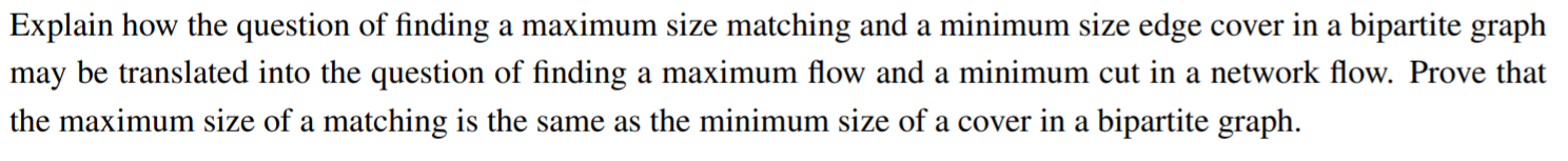 Solved a Explain how the question of finding a maximum size | Chegg.com