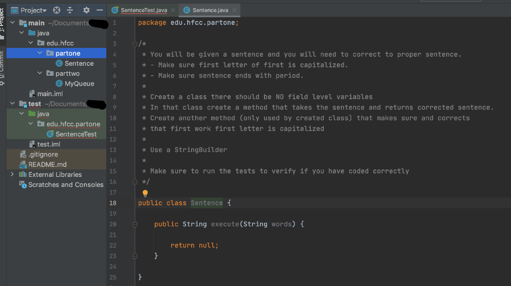 Solved In java language. Please follow all | Chegg.com