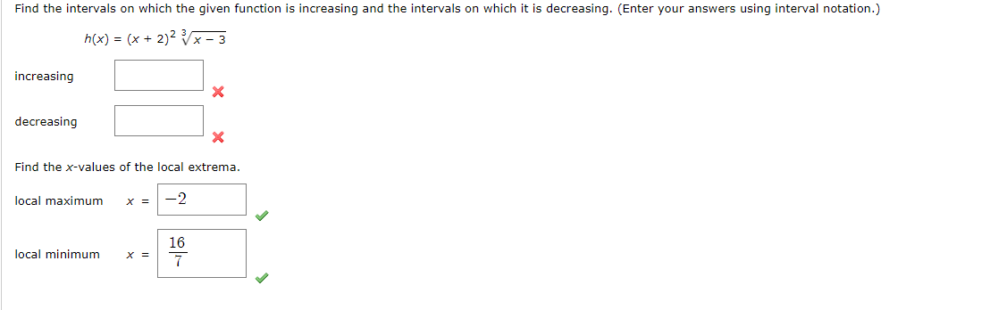 Solved Find the intervals on which the given function is | Chegg.com