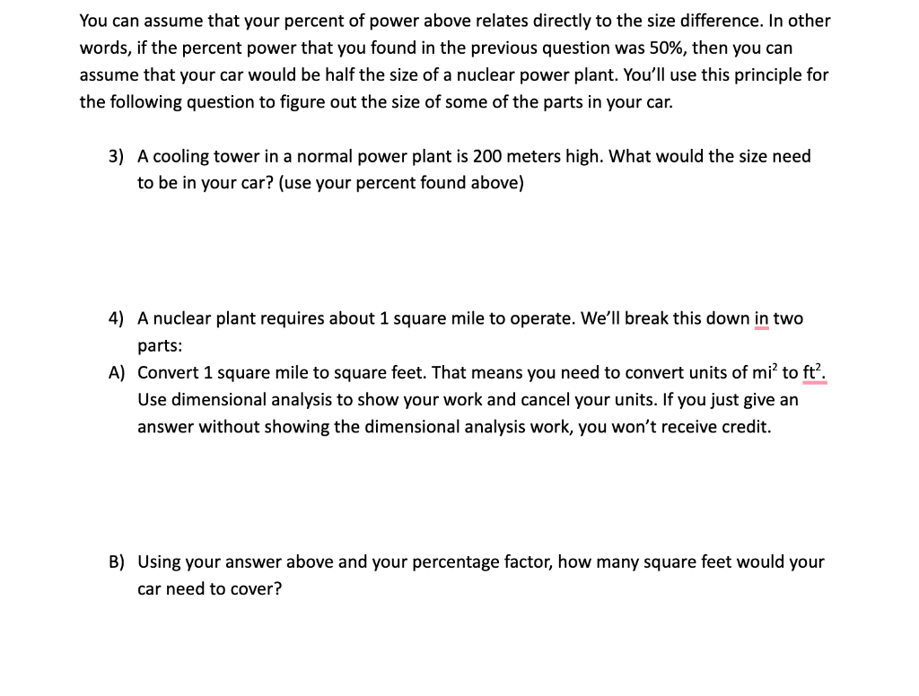 Solved You can assume that your percent of power above | Chegg.com