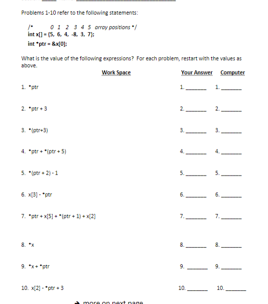 Solved Problems 1-10 refer to the following statements: 0 1 | Chegg.com