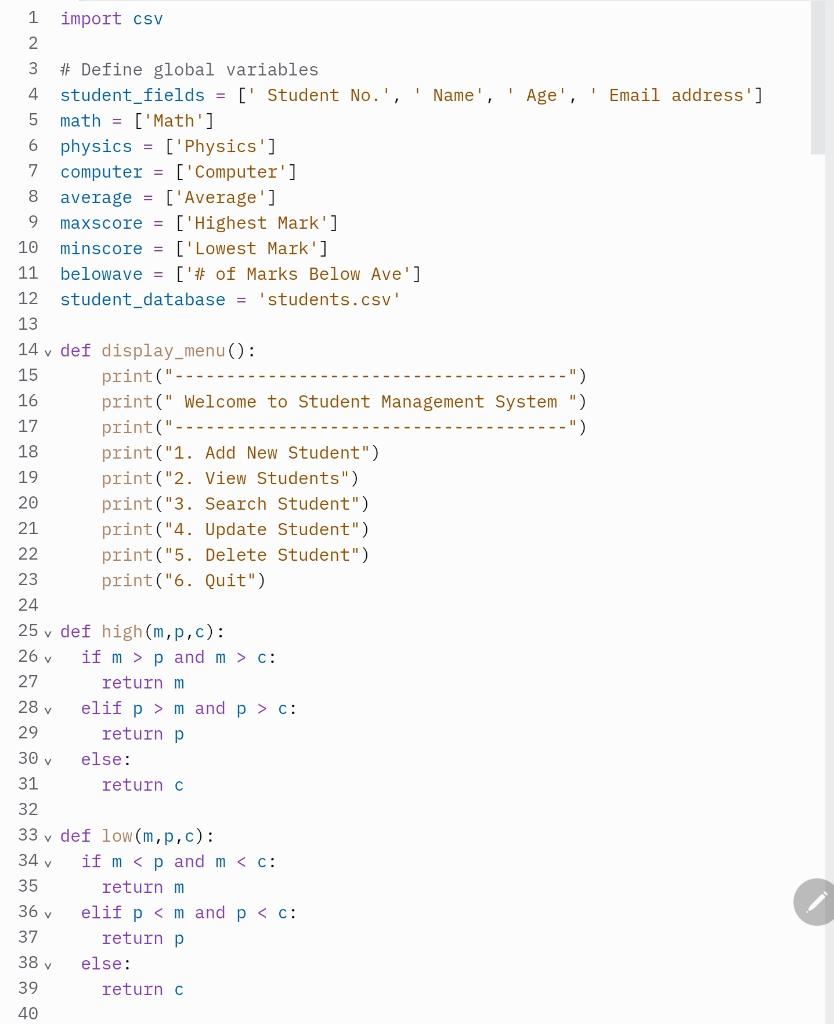 Solved Hello please help me with my program in python. I | Chegg.com