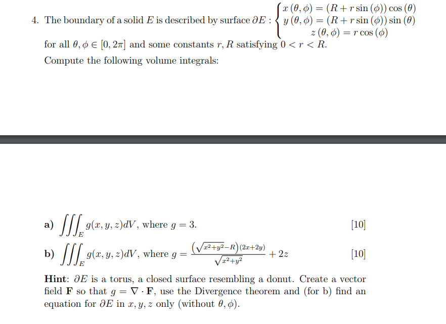 Solved 0 0 R R Sin 0 Cos 0 4 The Boundary Of Chegg Com