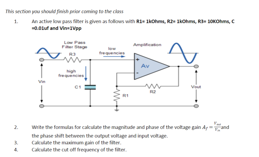 Solved This section you should finish prior coming to the | Chegg.com
