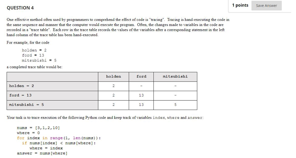 Solved 1 points Save Answer QUESTION 1 This is a MULTIPLE | Chegg.com
