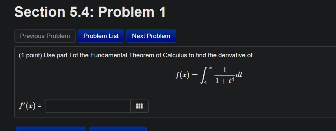 Solved Section 5.4: Problem 1 Previous Problem Problem List | Chegg.com