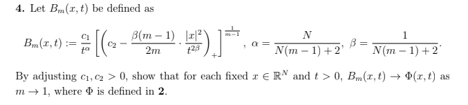 Solved 4. Let Bm(x,t) be defined as | Chegg.com