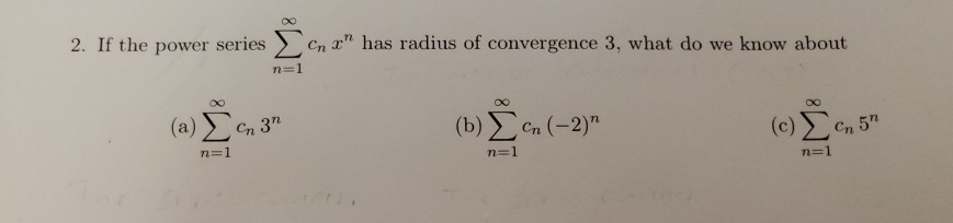 Cnr Math Problems Solved 2. If the power series > Cnr