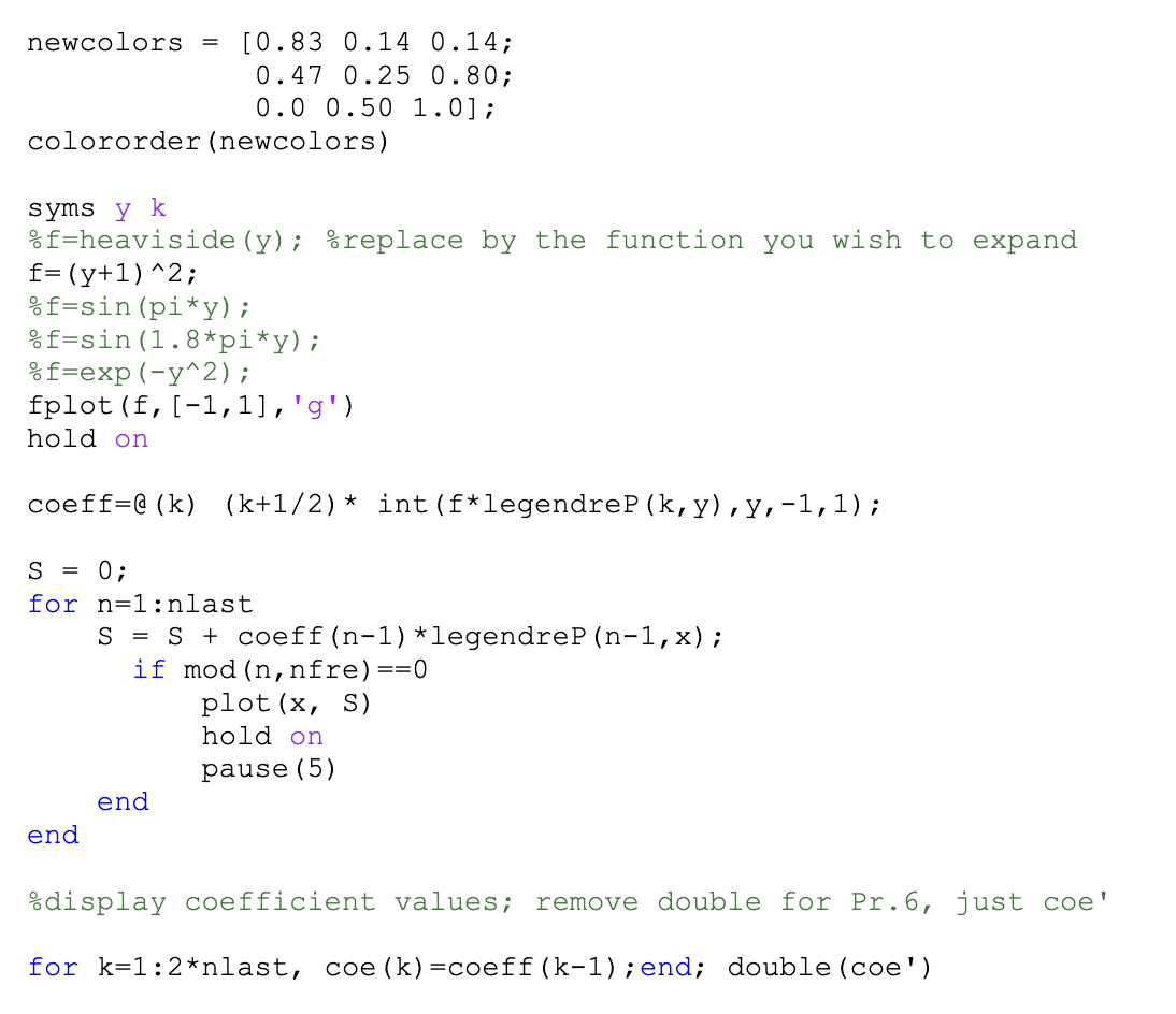Problem 3. For Fourier-Legendre series of the | Chegg.com