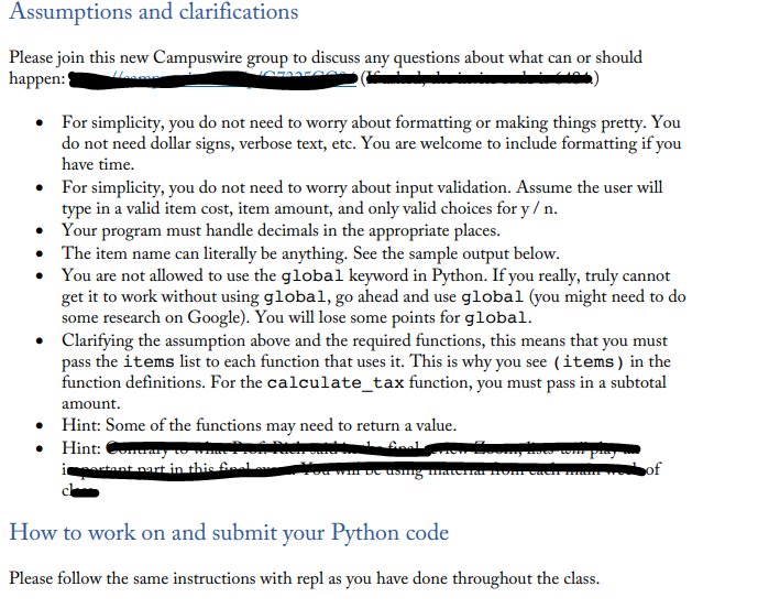 Solved What your Python program should do Ask the user to | Chegg.com