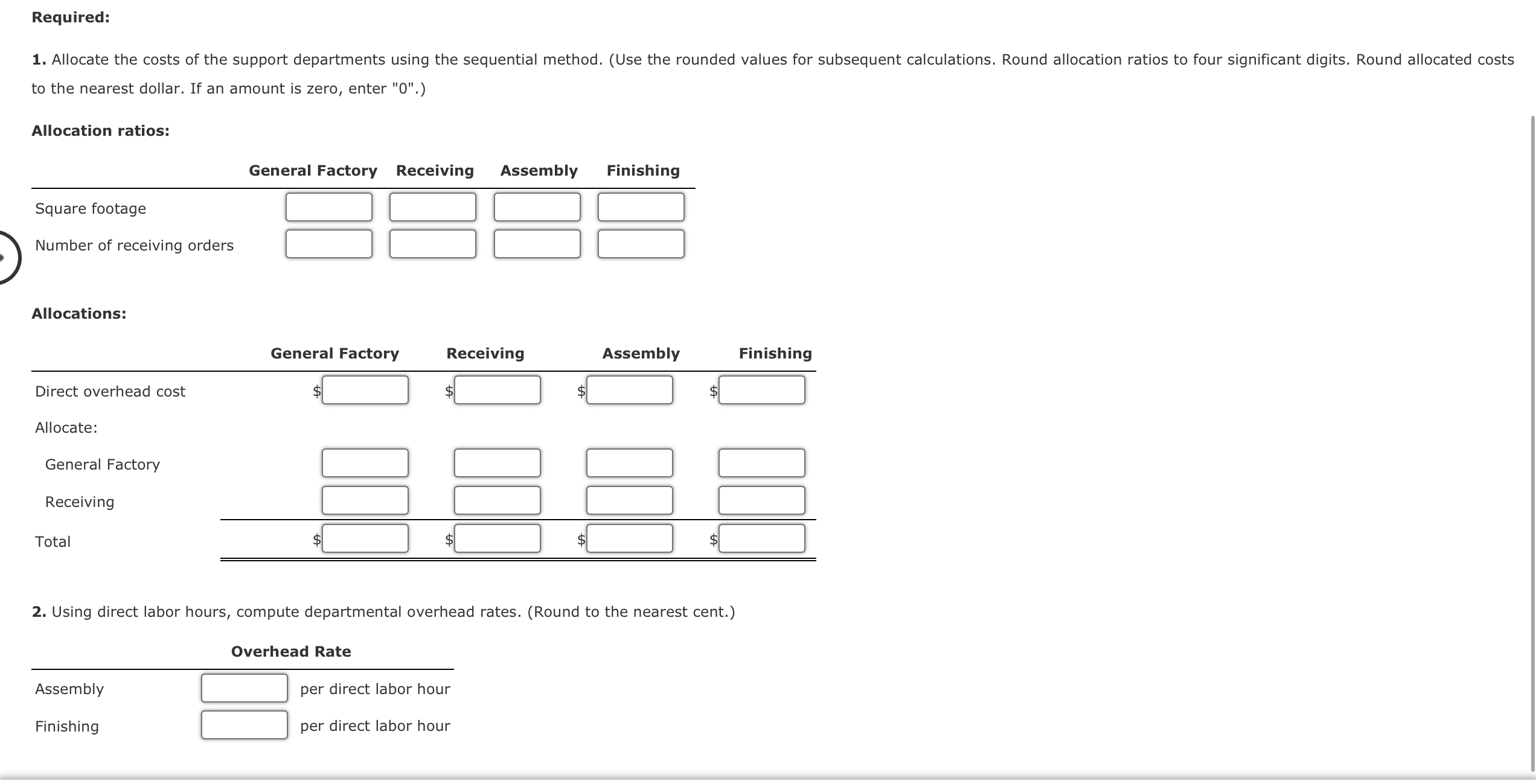 Solved Sequential Method Eilers Company has two producing | Chegg.com