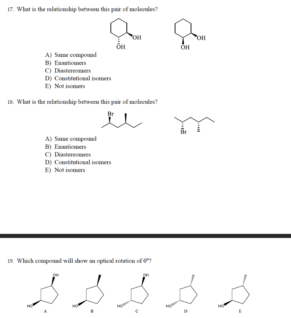 Solved 14. What is the stereochemical assignment for the | Chegg.com