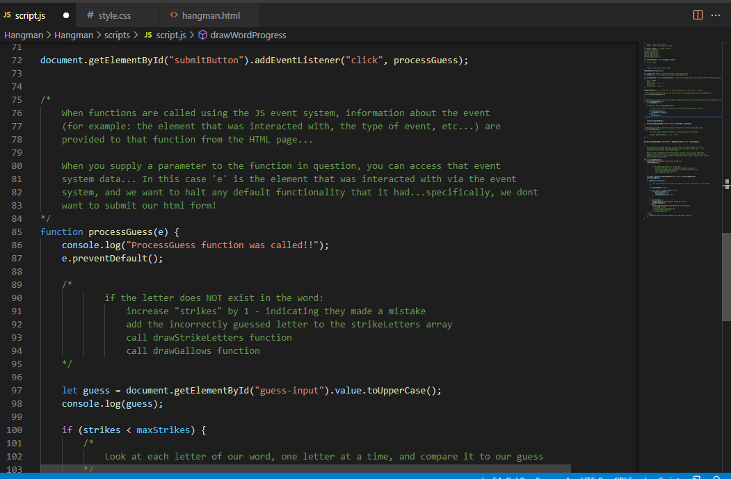 Solved . 4 7 9 EGULAR JS script.js # style.css | Chegg.com