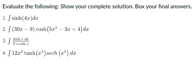 Solved Please answer questions 1-4 with complete solution. | Chegg.com