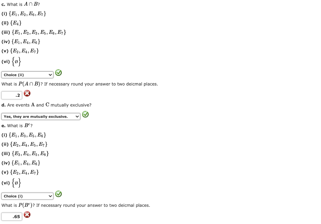 Solved Suppose That We Have A Sample Space S = {E1, E2, E3, | Chegg.com