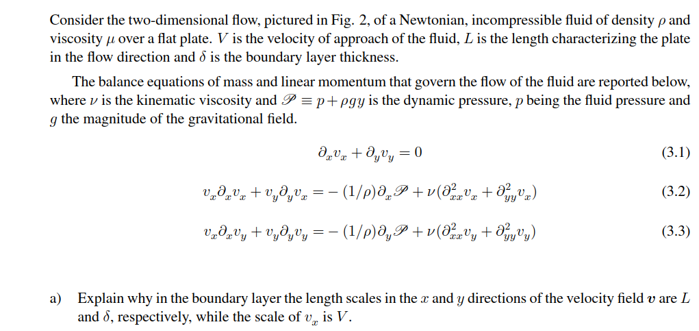 Consider the two-dimensional flow, pictured in Fig. | Chegg.com