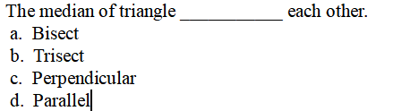 Solved Each Other The Median Of Triangle A Bisect B Chegg Com   PhpR7MFUO