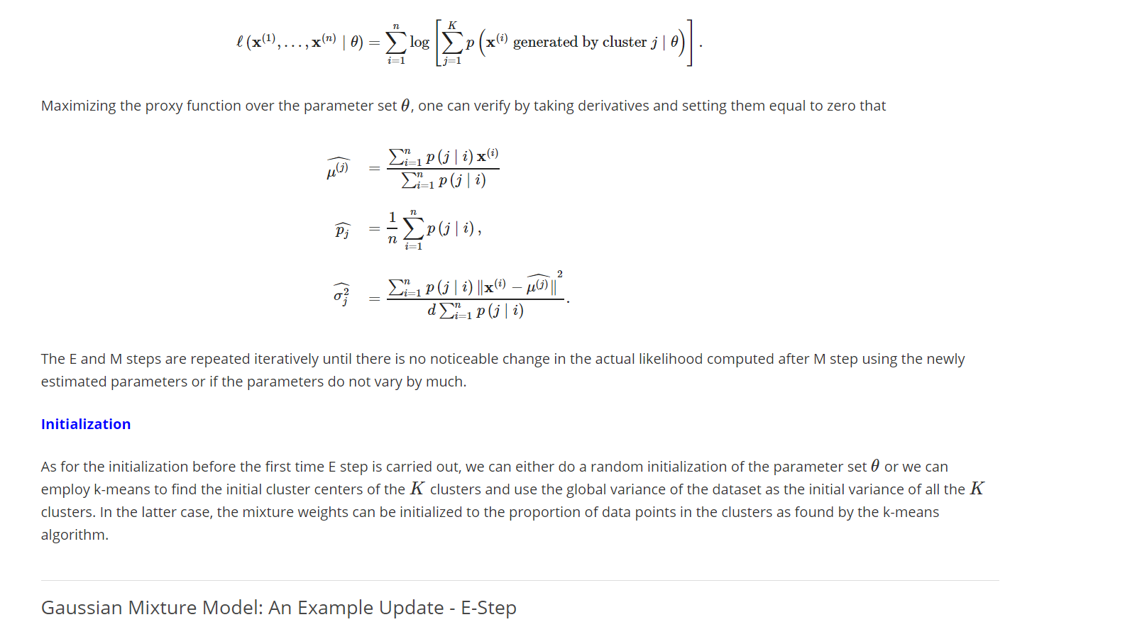 Estimates Of Parameters Of Gmm The Expectation Ma Chegg Com