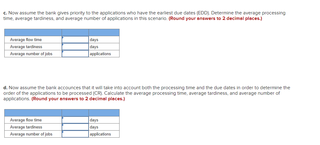 Solved A bank receives load applications from 6 customers a | Chegg.com