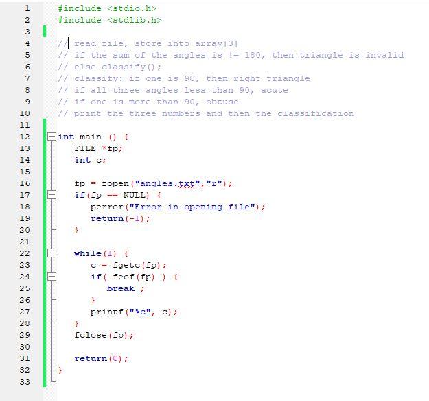 Solved The C program must read the file (angles.txt) (rows | Chegg.com