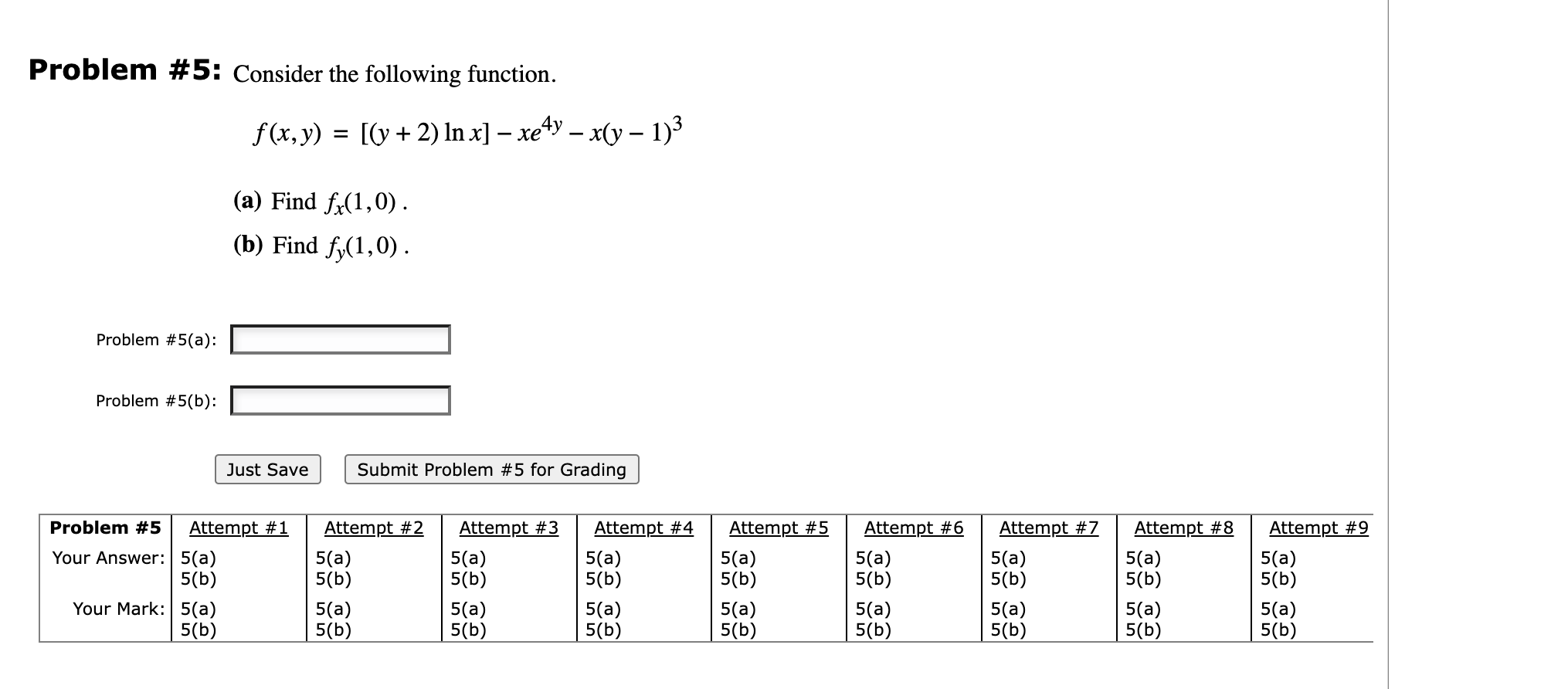 Solved Problem \# 5: Consider The Following Function. | Chegg.com