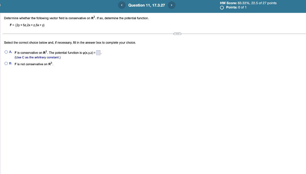 Solved Determine whether the following vector field is | Chegg.com