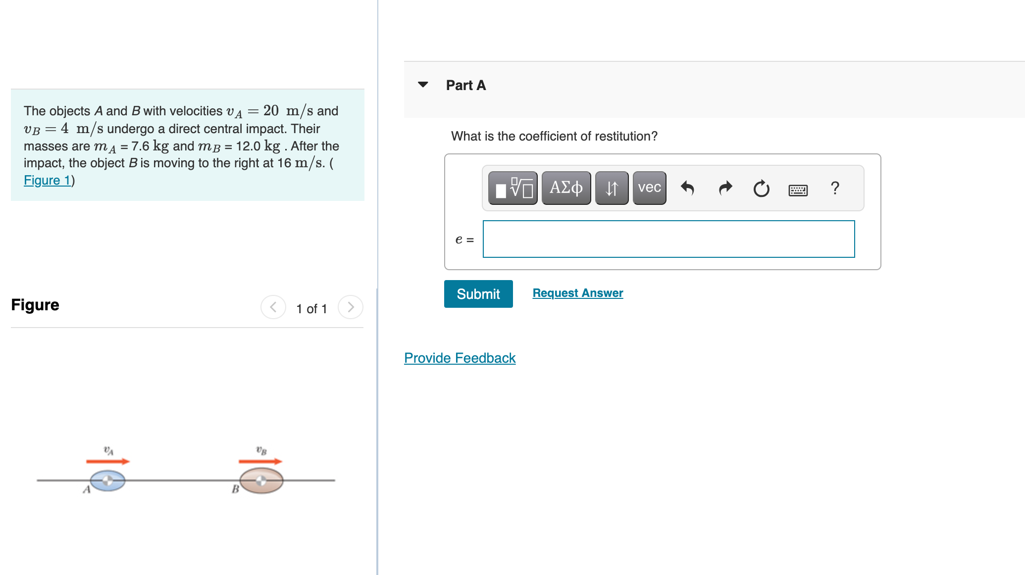 Solved The Objects \\( A \\) And \\( B \\) With Velocities | Chegg.com